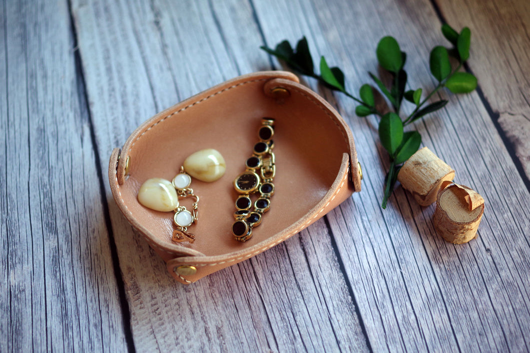 Leather tray (small)